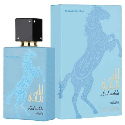 PERFUME LATTAFA LAIL MALEKI MOROCCAN BLUE EAU DE PARFUM MASCULINO 100M