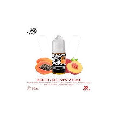 ESSENCIA PARA VAPER BORN TO VAPE NICSALT PAPAYA PEACH 30ML 35MG ESSENCIA PARA VAPER BORN TO VAPE NICSALT PAPAYA PEACH 30ML 35MG