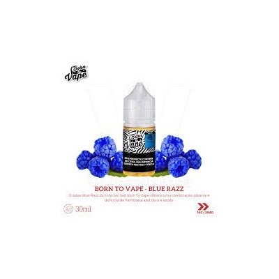 ESSENCIA PARA VAPER BORN TO VAPE NICSALT BLUE RAZZ 30ML 35MG