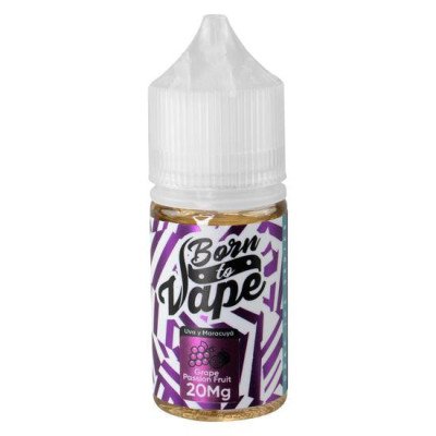 ESSENCIA PARA VAPER BORN TO VAPE NICSALT GRAPE 30ML 35MG
