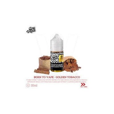 ESSENCIA PARA VAPER BORN TO VAPE NICSALT GOLD TABACCO 30ML 35MG