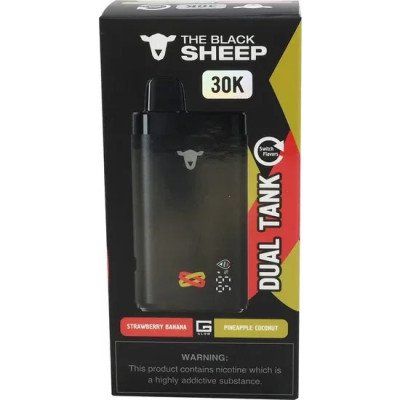 VAPER DESCARTAVEL THE BLACK SHEEP STRAW BANANA + PINEAPPLE COCO 30000 VAPER DESCARTAVEL THE BLACK SHEEP STRAW BANANA + PINEAPPLE COCO 30000