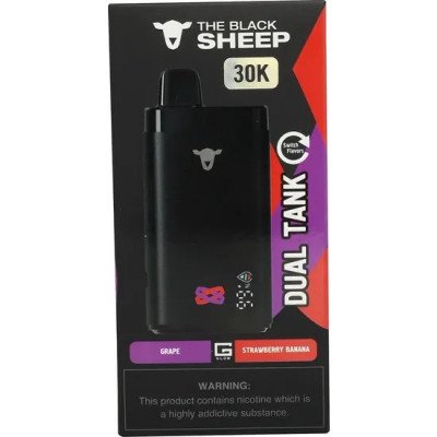 VAPER DESCARTAVEL THE BLACK SHEEP GRAPE + STRAWBERRY BANANA 30000 PUFF VAPER DESCARTAVEL THE BLACK SHEEP GRAPE + STRAWBERRY BANANA 30000 PUFF