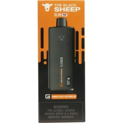 VAPER DESCARTAVEL THE BLACK SHEEP SLIM 15K MANGO PEACH WATER 15000 PUF VAPER DESCARTAVEL THE BLACK SHEEP SLIM 15K MANGO PEACH WATER 15000 PUF