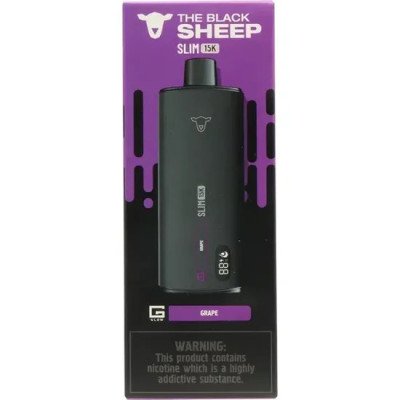 VAPER DESCARTAVEL THE BLACK SHEEP SLIM 15K GRAPE 15000 PUFFS