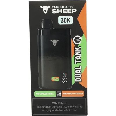 VAPER DESCARTAVEL THE BLACK SHEEP WATER BBG + MANGO PEACH WATER 30000 VAPER DESCARTAVEL THE BLACK SHEEP WATER BBG + MANGO PEACH WATER 30000