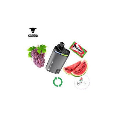 VAPER DESCARTAVEL THE BLACK SHEEP GRAPE + WATERMELON BUBBLEGUM 20000PU VAPER DESCARTAVEL THE BLACK SHEEP GRAPE + WATERMELON BUBBLEGUM 20000PU