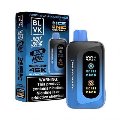 VAPER DESCARTAVEL BLVK JUST JUICE BLUE MINT 45000 PUFFS VAPER DESCARTAVEL BLVK JUST JUICE BLUE MINT 45000 PUFFS
