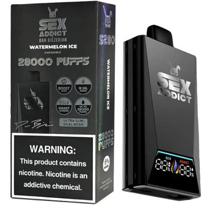 VAPER DESCARTAVEL SEX ADDICT WATERMELON ICE 28000 PUFFS