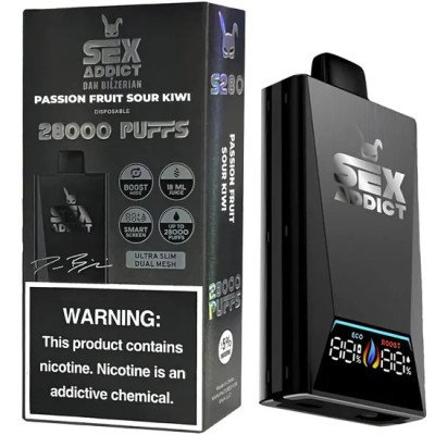 VAPER DESCARTAVEL SEX ADDICT PASSION FRUIT SOUR KIWI 28000 PUFFS