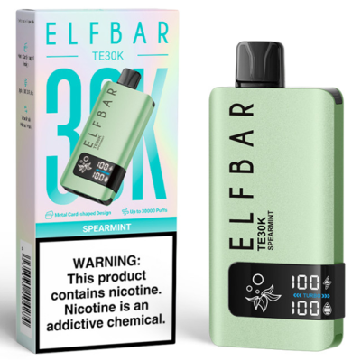 VAPER DESCARTAVEL ELFBAR TE30K SPEARMINT 30000 PUFFS VAPER DESCARTAVEL ELFBAR TE30K SPEARMINT 30000 PUFFS