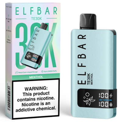 VAPER DESCARTAVEL ELFBAR TE30K MENTHOL 30000 PUFFS