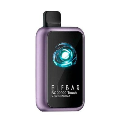 VAPER DESCARTAVEL ELFBAR BC20000 TOUCH GRAPE ENERGY 20000 PUFFS
