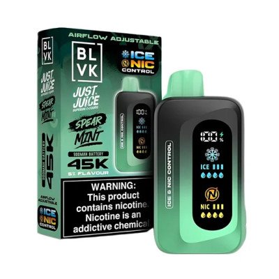 VAPER DESCARTAVEL BLVK JUST JUICE SPEARMINT 45000 PUFFS