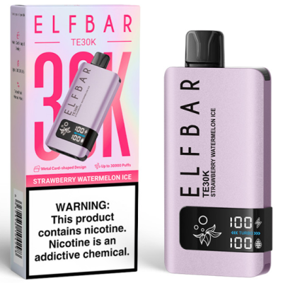 VAPER DESCARTAVEL ELFBAR TE30K STRAWBERRY WATERMELON ICE 30000 PUFFS