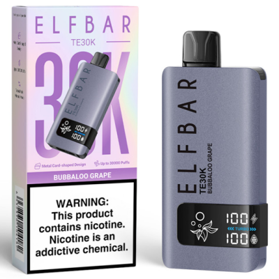 VAPER DESCARTAVEL ELFBAR TE30K BUBALO GRAPE 30000 PUFFS VAPER DESCARTAVEL ELFBAR TE30K BUBALO GRAPE 30000 PUFFS