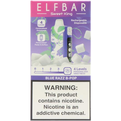 VAPER DESCARTAVEL ELFBAR SWEET KING BLUE RAZZ B-POP 40000 PUFFS VAPER DESCARTAVEL ELFBAR SWEET KING BLUE RAZZ B-POP 40000 PUFFS