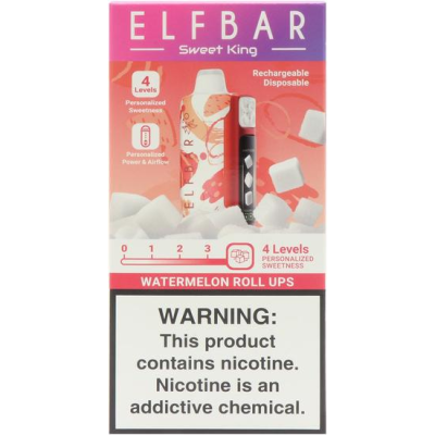 VAPER DESCARTAVEL ELFBAR SWEET KING WATERMELON ROLL UP 40000 PUFFS VAPER DESCARTAVEL ELFBAR SWEET KING WATERMELON ROLL UP 40000 PUFFS