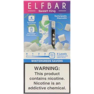 VAPER DESCARTAVEL ELFBAR SWEET KING WINTERGREEN SAVERS 40000 PUFFS VAPER DESCARTAVEL ELFBAR SWEET KING WINTERGREEN SAVERS 40000 PUFFS