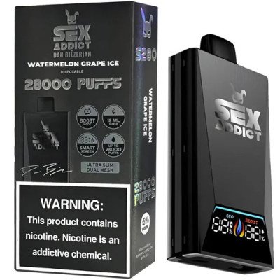 VAPER DESCARTAVEL SEX ADDICT S280 WATERMELON GRAPE 28000 PUFFS