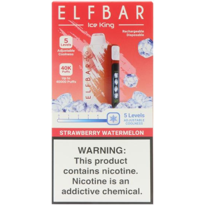 VAPER DESCARTAVEL ELFBAR ICE KING 40K STRAWBERRY WATERMELON 40000 PUFS VAPER DESCARTAVEL ELFBAR ICE KING 40K STRAWBERRY WATERMELON 40000 PUFS