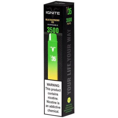 IGNITE V35 3500PUFFS BLUE RASPBERRY ICE IGNITE V35 3500PUFFS BLUE RASPBERRY ICE