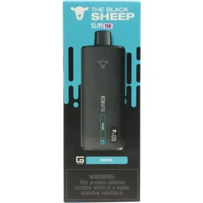 VAPER DESCARTAVEL THE BLACK SHEEP SLIM 15K MENTHOL 15000 PUFFS VAPER DESCARTAVEL THE BLACK SHEEP SLIM 15K MENTHOL 15000 PUFFS