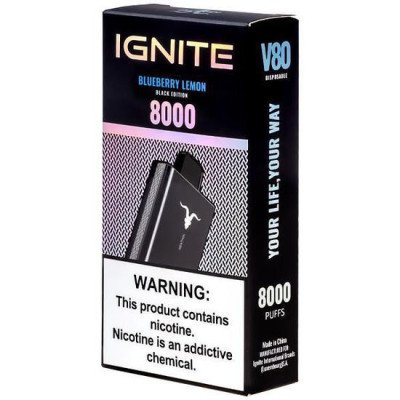IGNITE V80 BRUSHED METAL BLUEBERRY LEMON