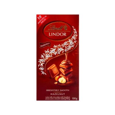 LIND CHOCOLATE LINDOR HAZELNUT 100G