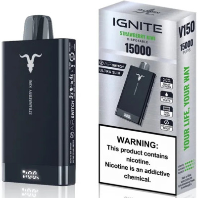 VAPER DESCARTAVEL IGNITE V150 PRO TOBACO 15000 PUFFS