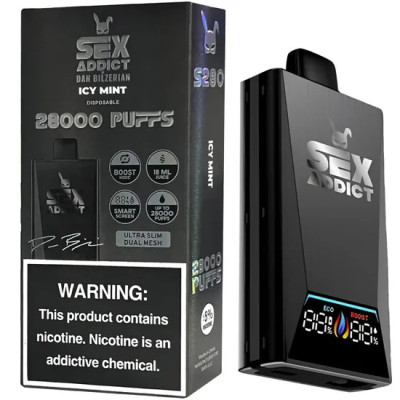 VAPER DESCARTAVEL SEX ADDICT ICY MINT 28000 PUFFS