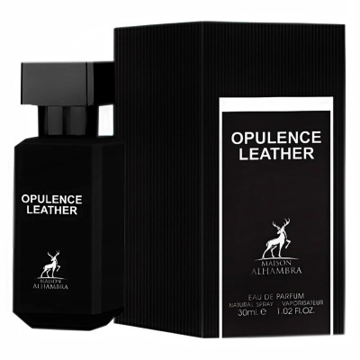 PERFUME MAISON ALHAMBRA OPULENCE LEATHER EAU DE PARFUM MASCULINO 30ML