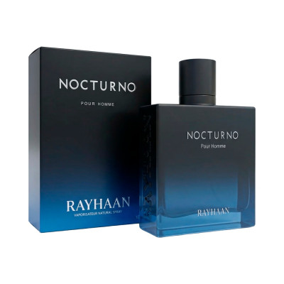 PERFUME RAYHAAN NOCTURNO POUR HOMME EAU DE PARFUM MASCULINO 100ML