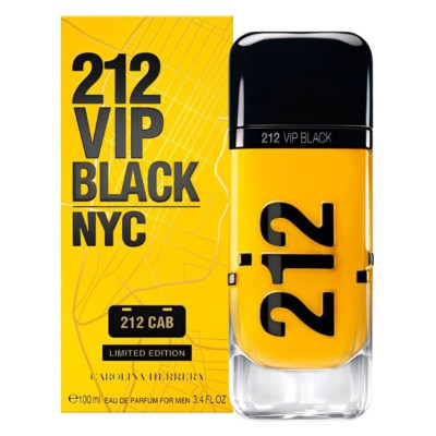 PERFUME CAROLINA HERRERA 212 VIP BLACK EAU DE PARFUM MASCULINO 100ML