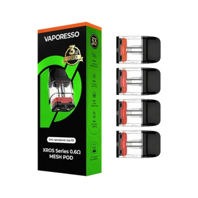 ACCESORIO VAPORESSO COREX 2.0 XROS SERIES 3ML 0.6OHM 4 PIEZAS