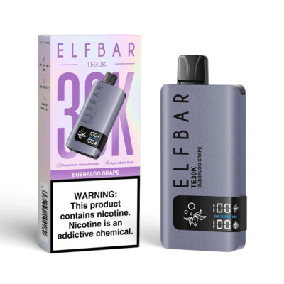 ELFBAR 30K TE BUBBALOO GRAPE 30000PUFFS