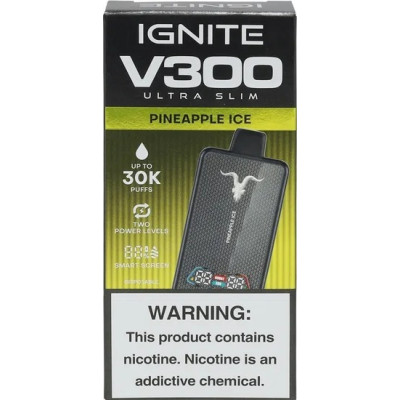 VAPER DESCARTAVEL IGNITE V300 ULTRA SLIM PINEAPPLE ICE