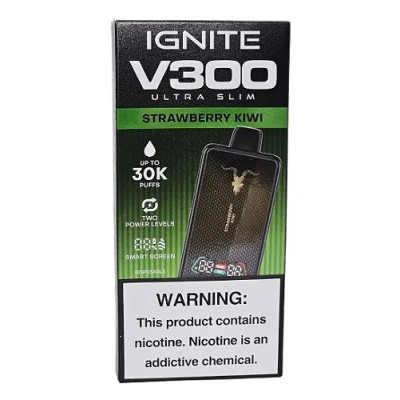 VAPER DESCARTAVEL IGNITE V300 ULTRA SLIM STRAWBERRY KIWI