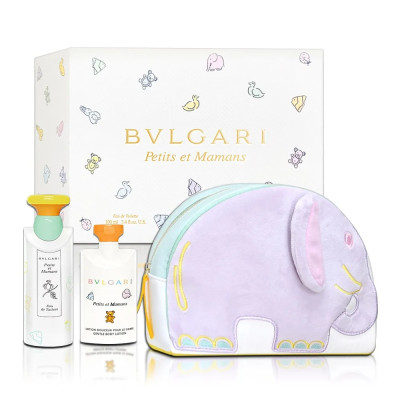 PERFUME BVLGARI KIT BABY PETITS ET MANANS EDT 100ML + BL 75ML + B ELEF