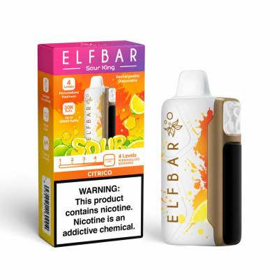 POD DESCARTAVEL ELFBAR SOUR KING 40K CITRICO 40000 PUFFS