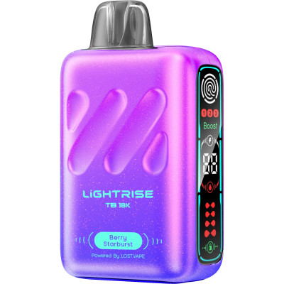 VAP POD DESCARTAVEL LIGHTRISE TB 18K 18000 PUFFS - BERRY STARBURST