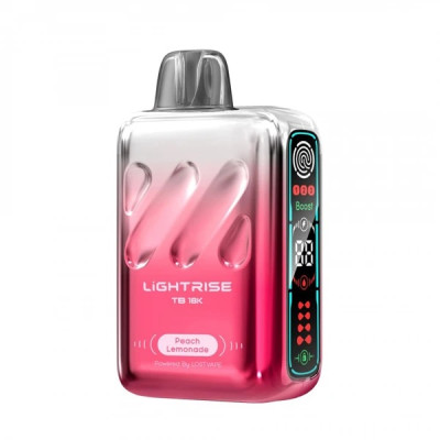 VAP POD DESCARTAVEL LIGHTRISE TB 18K 18000 PUFFS - PEACH LEMONADE