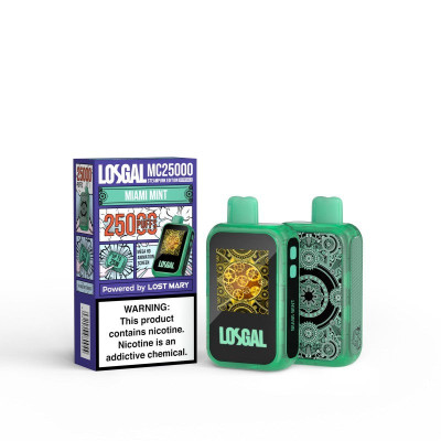 POD DESCARTAVEL LOST MARY LOSGAL 25K MIAMI MINT 25000 PUFFS