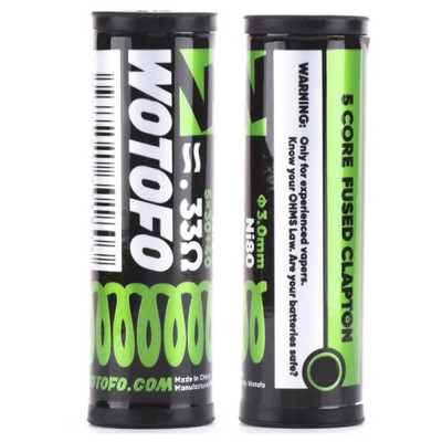 WOTOFO COIL PRE 5 CORE FUSED CLAPTN 0.33