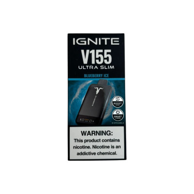 IGNITE V155 ULTRA SLIM MATTE BLACK BLUEBERRY ICE