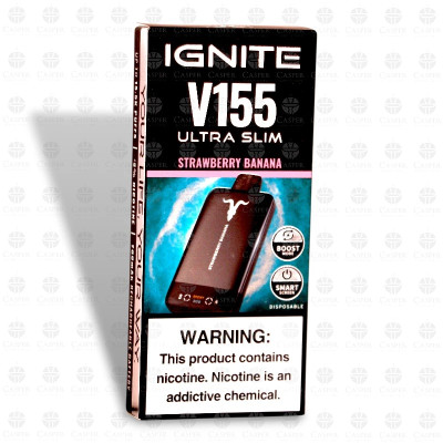 IGNITE V155 ULTRA SLIM MATTE BLACK STRAWBERRY BANANA