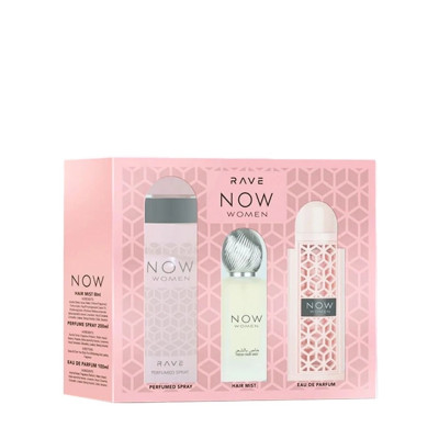 KIT PERFUME LATTAFA RAVE NOW PINK EAU DE PARFUM 3PCS