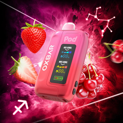 OXBAR 35K ICE NIC STAWBERRY PINK CHERRY