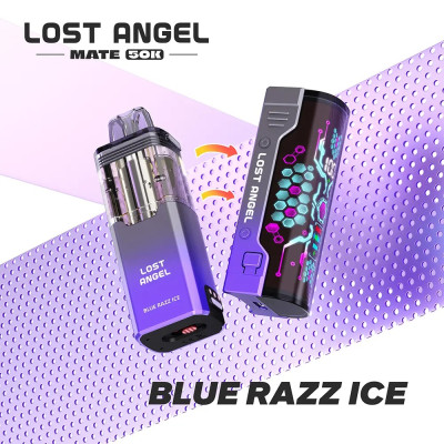 VAPER DESCARTAVEL LOST ANGEL MATE KIT 50K BLUE RAZZ ICE