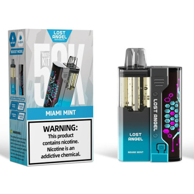 VAPER DESCARTAVEL LOST ANGEL MATE KIT 50K MIAMI MINT